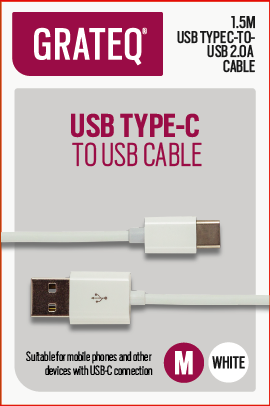 GRATEQ USB C/USB Kaapeli
